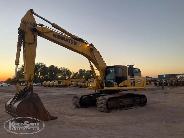 Used Excavator in yard